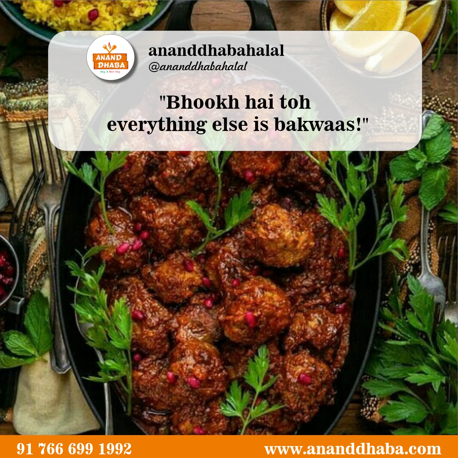 "Bhookh hai toh everything else is bakwaas!"