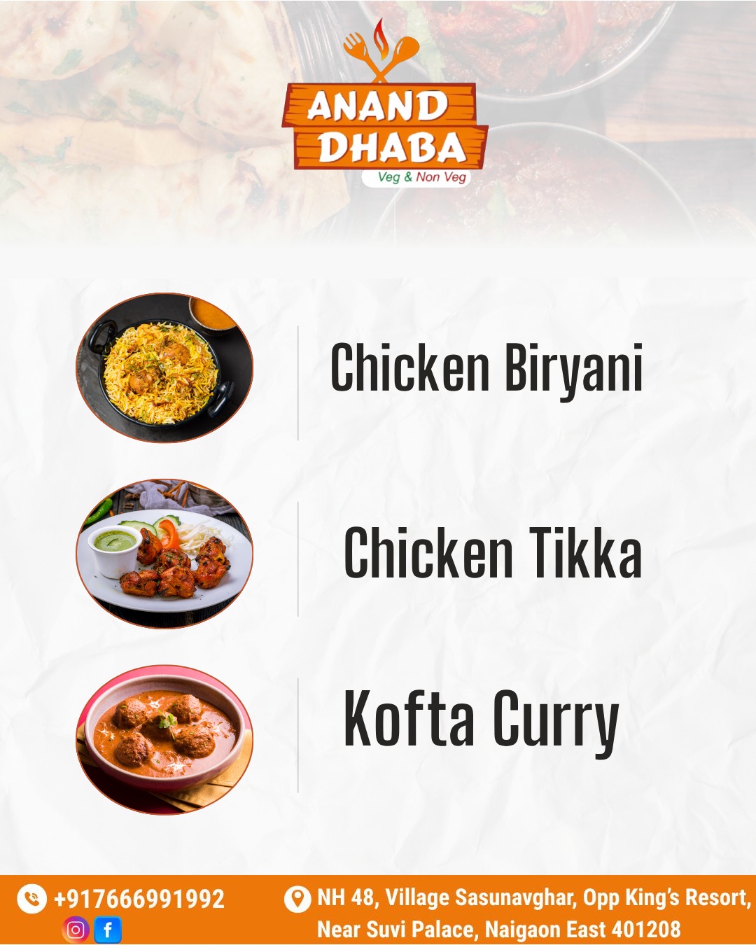 Anand Dhaba – Today’s Picks 🍽️🔥