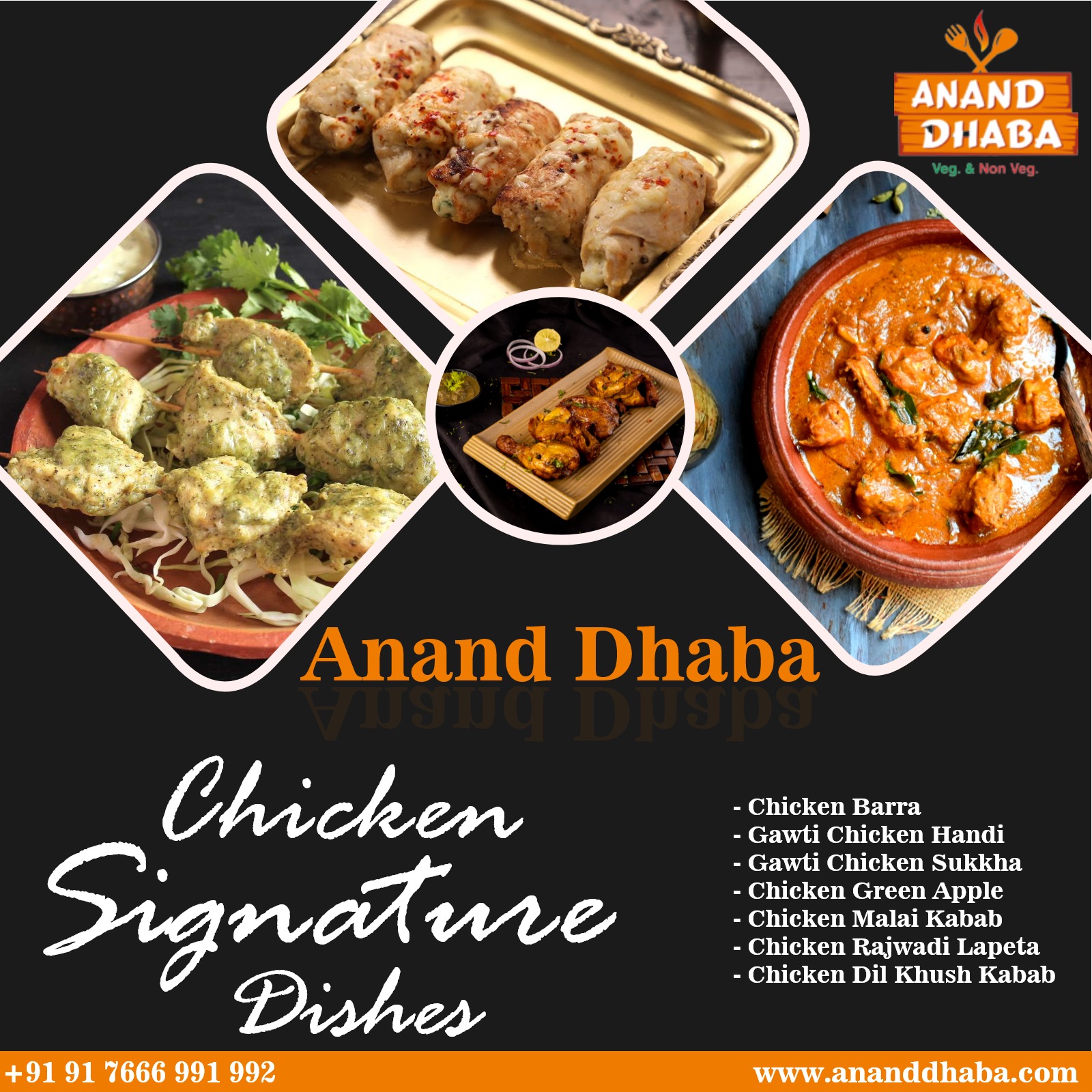 "Indulge in the succulence of Anand Dhaba's Signat
